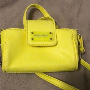 Yellow Nine West purse